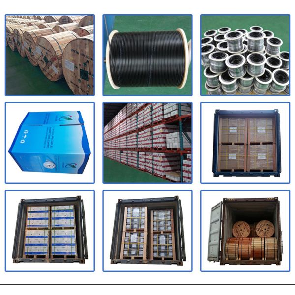 На открытом воздухе Figure8 GYTC8A расклассифицированное 24 длины кабеля оптического волокна 2km одиночных режима ядра