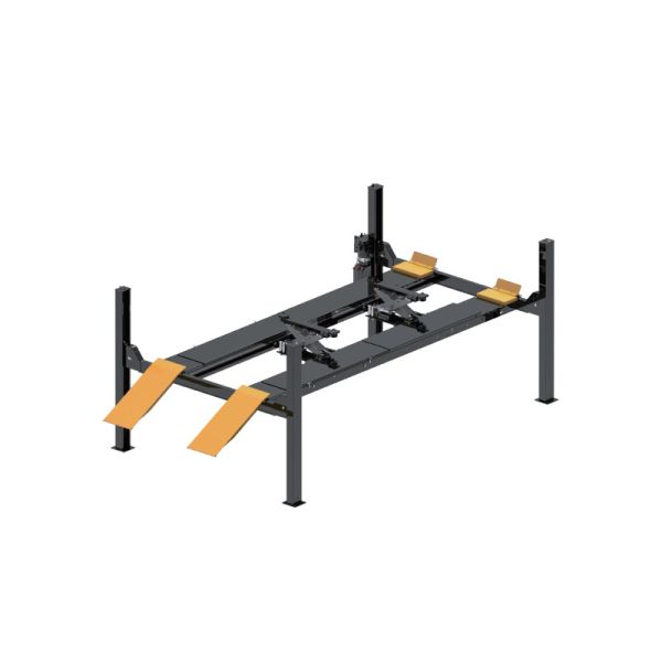 5454kg Four-Post Lift: 1965mm Height, Air-Lock+Louvered Ramps for Truck/SUV