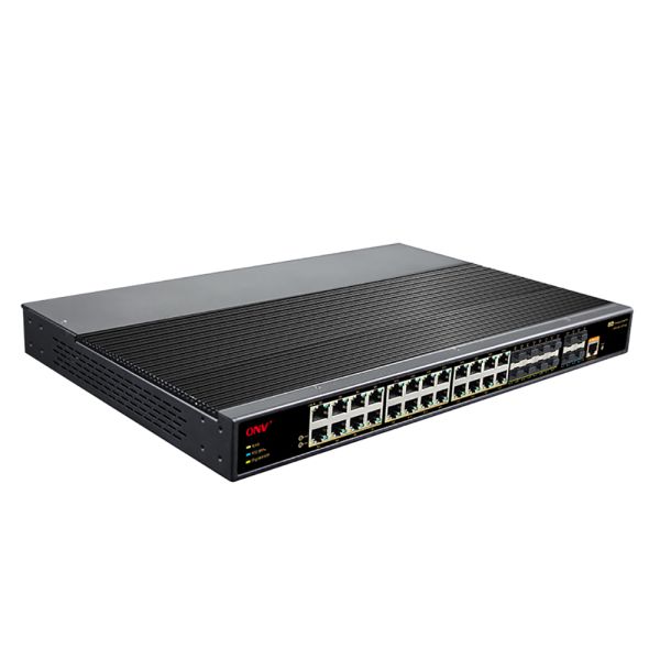 36-port 10G uplink managed industrial Ethernet switch with 176Gbps switching capacity
