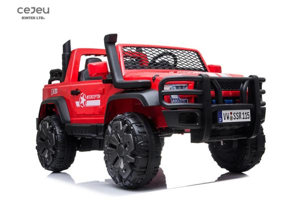 Preto elétrico Mp3 UTV das crianças azuis UTV do diodo emissor de luz para a criança de 8 anos 2.4G RC