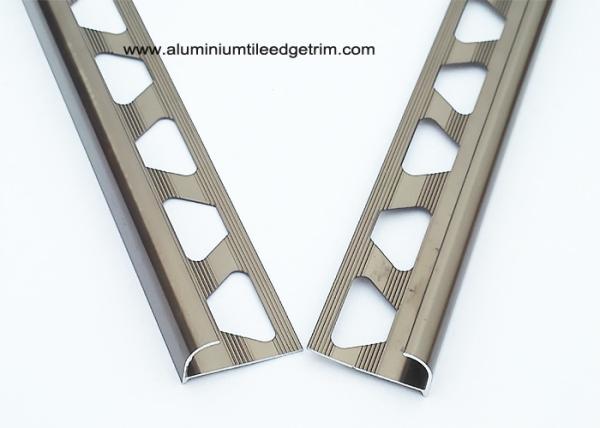 Bronze Bullnose Edge Tile Trim Quarter Round With Aluminium 6063 T5 Material