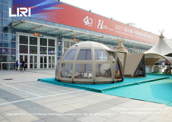 5M Waterproof Timber Structure Panorama Dome Outdoor Resort Glamping Hotel Tents