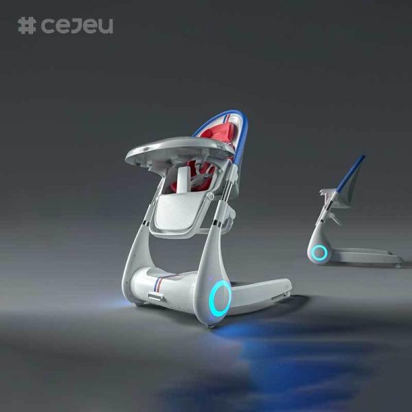 CJ-LL-MY-08 4 in 1 Multi-functional Baby Electric Swing Chair Height Adjustment Baby High ChairNew Design Luxury Multifunctional 4 in 1 Foldable Baby Feeding Chair High Chair Baby Feeding Rattan Kids
