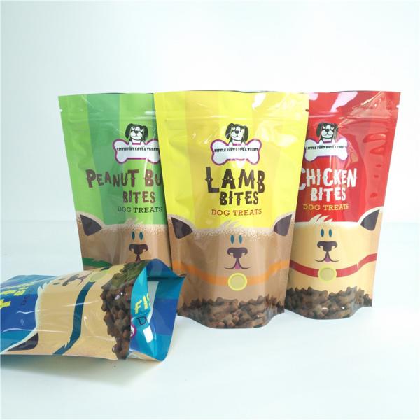 Dog Treat Storage Pet Food Bag  Laminated Plastic Reusable Vacuum Organic Pouch