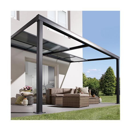 6mm 8mm Outdoor Metal Storage Shed / Aluminium Garden Pergola With Powder Coated