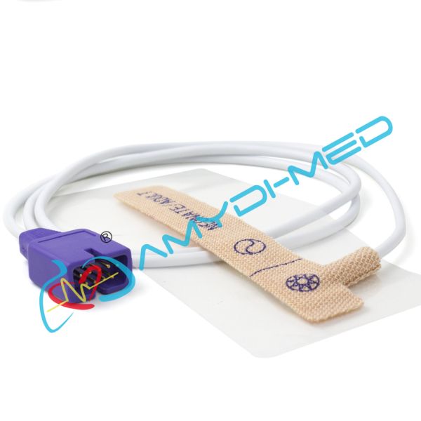 0.9M Cables Nellcor Disposable Spo2 Sensor Amydi Med Non Woven Disposable Oximeter Sensor