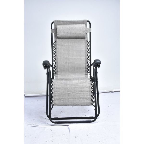 Steel Tube Textilene Sun Lounger Water Repellent For Seaside