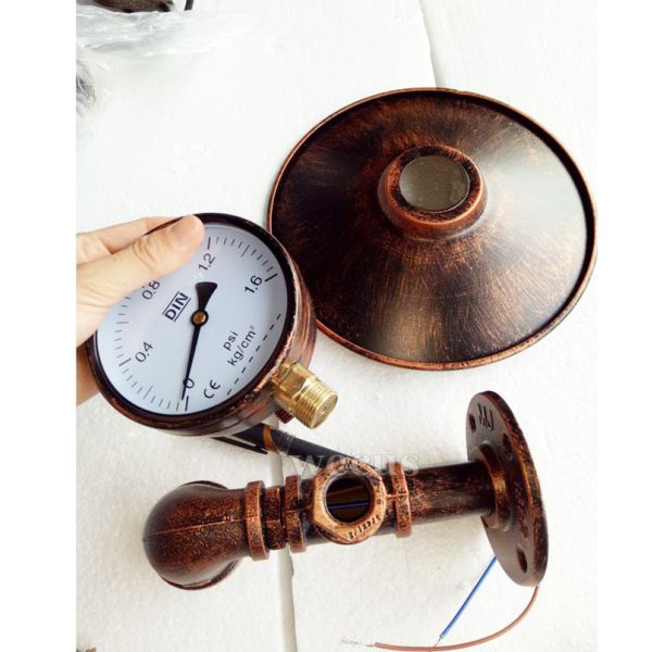 Imitated water pipe E27 wall light interior wall lights for home （WH-VR-36）