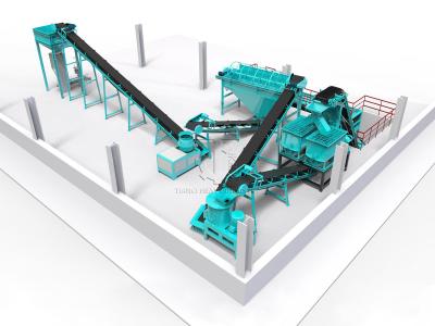Chicken Feed Making Machine Poultry Fertilizer Production Line Equipment Flat Die Granulator Production Line
