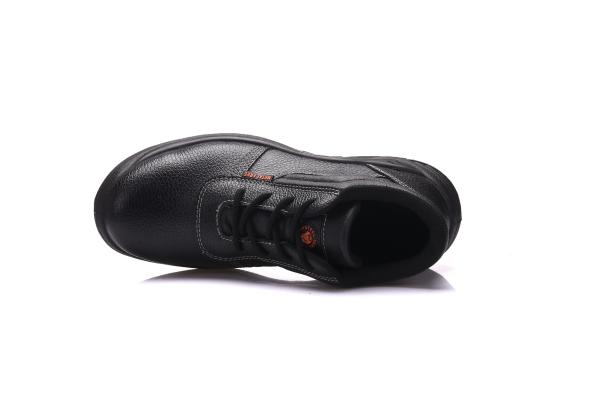Engineering Mens Safety Footwear , Embossed Leather Double Density Safety Shoes