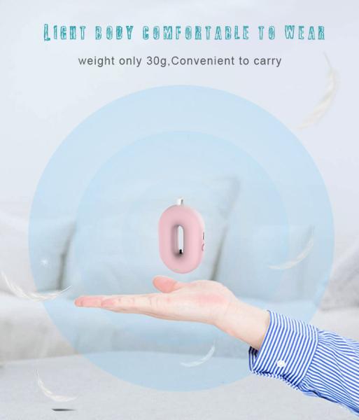 5V USB Portable Wearable Air Purifier RoHS Personal Air Cleaner Necklace