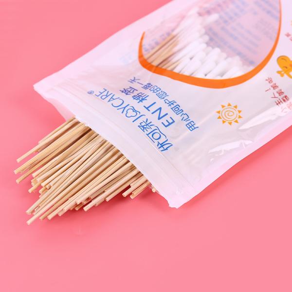 Medical Absorbent Cotton Swab Bamboo Stick Buds Single Use Disposable