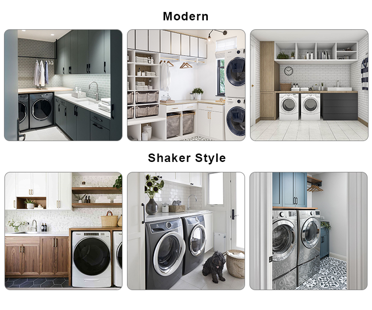 Modern Style High End Stainless Steel Laundry Room Cabinet with Plywood Door Material
