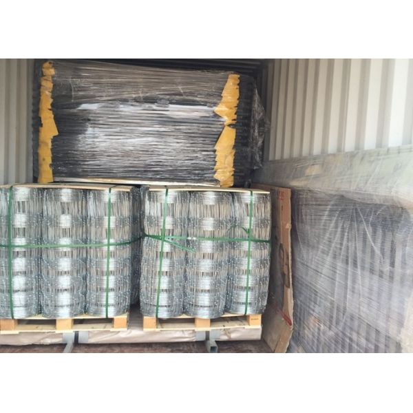 Grassland Cattle Wire Fence Panels Woven Type For Livestock , 0.8m-2m Height