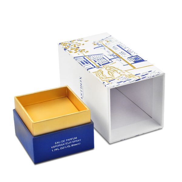 Cosmetic Fragrance Bottle Gift Box Packaging 2mm Cardboard Paper With Lid