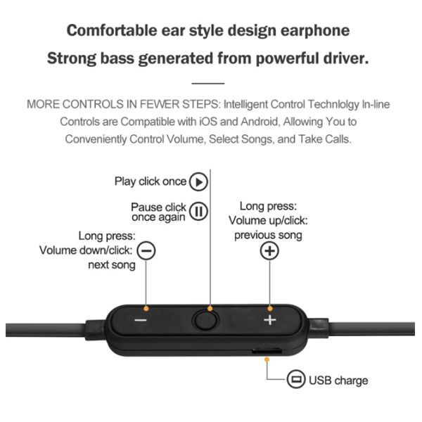 Neckband Sports Bluetooth Earphones Handfree Original 4 Hours