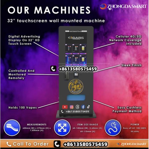 Automatic Beauty wall mounted Vending Machine for False Eyelashes and Nail Art