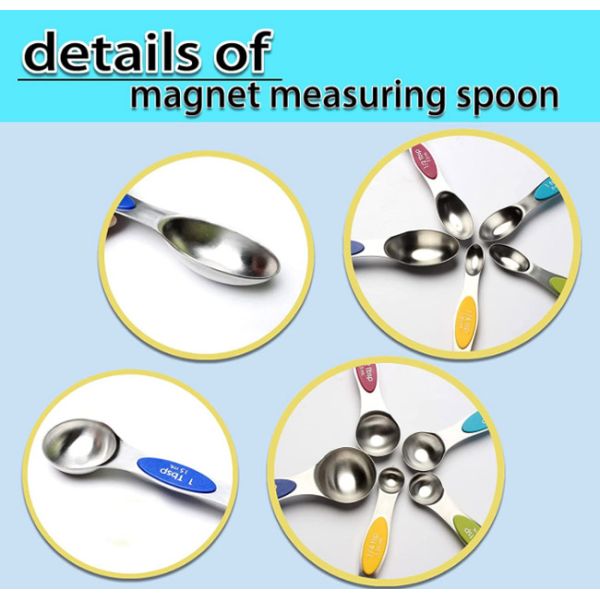 Kitchen Stainless Steel Baking Measuring Spoon Cups For Dry Or Liquid
