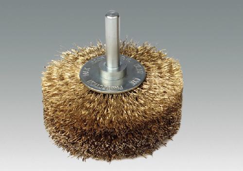 shaft-mounted wheel wire brush-wide