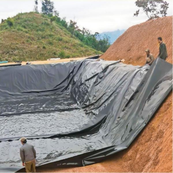 Comprimento 50-200m Geomembrana de HDPE para limpador de lagoas agrícolas modernas Design moderno