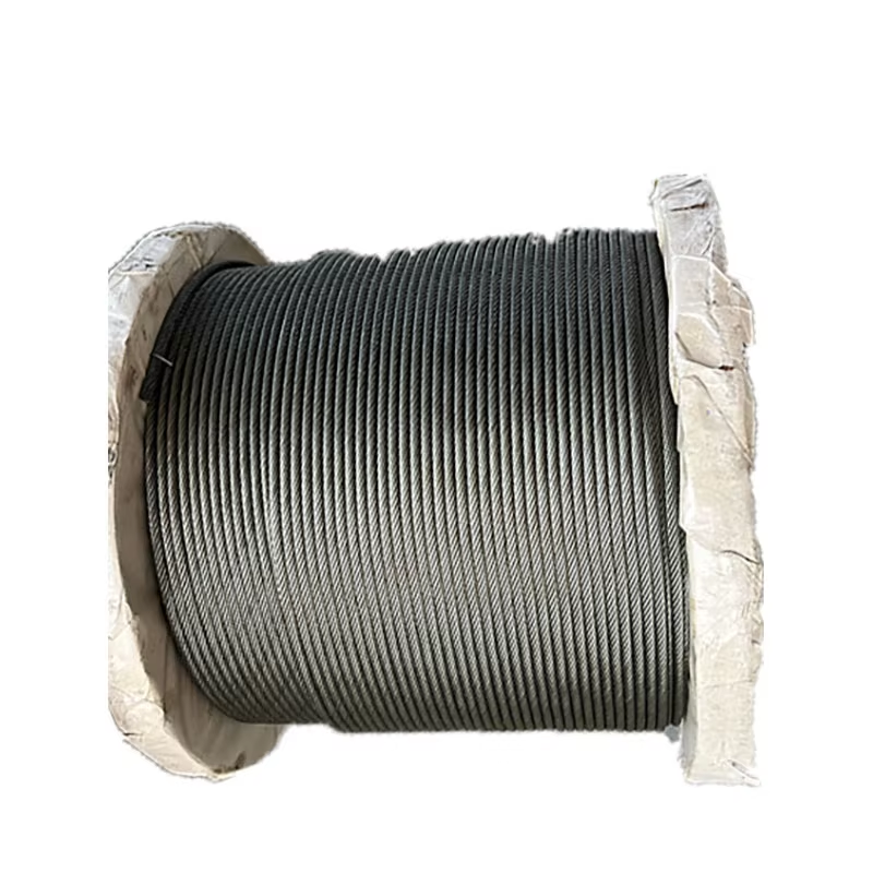 Flexible Black Carbon Steel Wire Rope Cable in 6mm 8mm 10mm 12mm Sizes with 6x19+IWS Structure