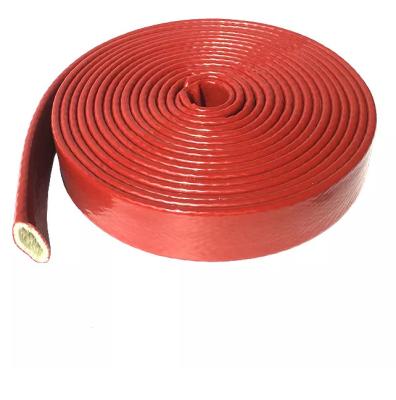 A borracha de silicone revestiu a resistência de fogo à prova de fogo da luva da mangueira da fibra de vidro da categoria de E