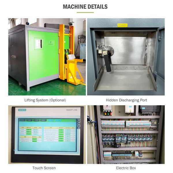 2000kg Touch Screen Commercial Composting Machine Organic Waste To Fertilizer