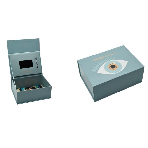 Custom print video packaging box marketing 4.5 inch IPS video gift box,LCD video in box