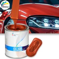 Peinture automobile classique orange rétro durable et résistante à l'usure