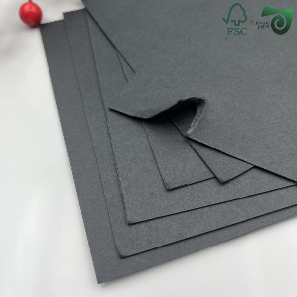 FSC 400GSM Virgin Pulp Black Photo Album Paper 700mm 1000mm High Toughness