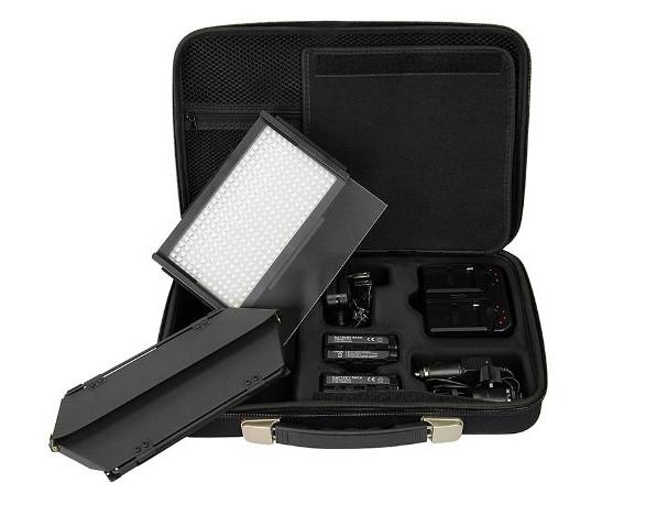 Adjustable Stackable LED Video Camera Lighting with Batteries
