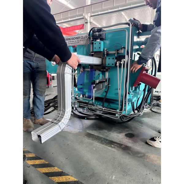Automatic Hydraulic Downspout Pipe Forming Machine16 Forming Stations For Rainwater Pipe