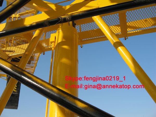 1250kN.m Rated lifting moment New technology reliable Electric Tower crane QTZ125-TC6018