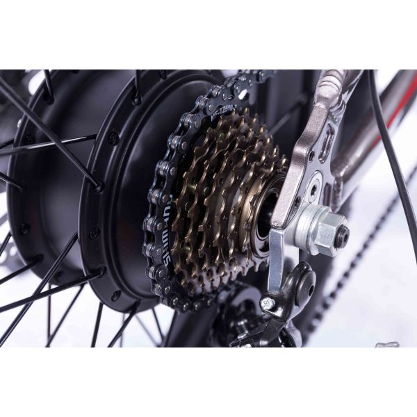 7 Speed Fat Wheel Electric Bike Mountain Beach Use Snow Resistance 26 Inch