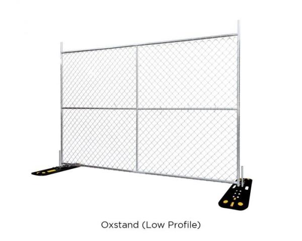 8'x12' temporary chain link fence panels diameter wire 11.5ga chain link mesh 2 x 2 tube 35mm wall thick 1.60mm
