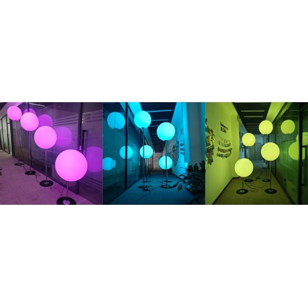 Outdoor Landscape Festival Standing Addressable DMX RGB LED Pixel Sphere Lights