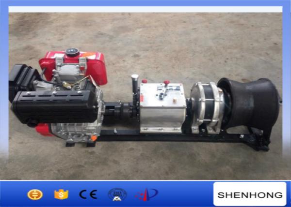 5 Ton Air Cooled Diesel Cable Winch Max Speed 24 M / Min Shaft Driven