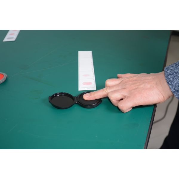 E019 BTFN-V Rubber black fingerprint pad