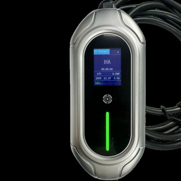 3.5kW Portable EV Charger with IEC 62196-2 Type 2 Interface and 200-220V AC Input for Electric Vehicles
