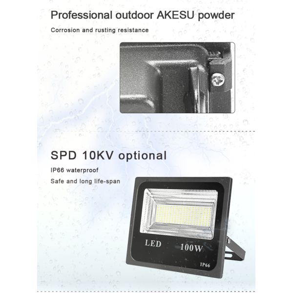 SMD Aluminum Led Outdoor Security Floodlight IP65 10W 20W 30W 200W 400W