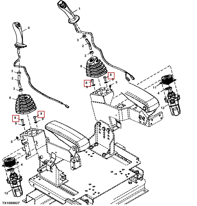 Equipo de reparación de la manija de Seal Kit 19M7660 ZAX120 ZAX200 del excavador de Hitachi