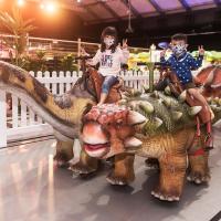 Simulation électrique Brachiosaure Marche Animé Dinosaure Manège pour Enfants