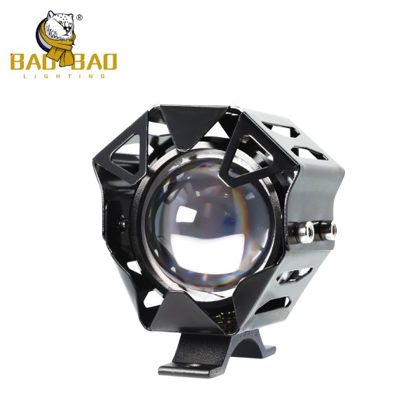 White Yellow Steady 24V Aluminum Universal Motorbike Spotlights LED