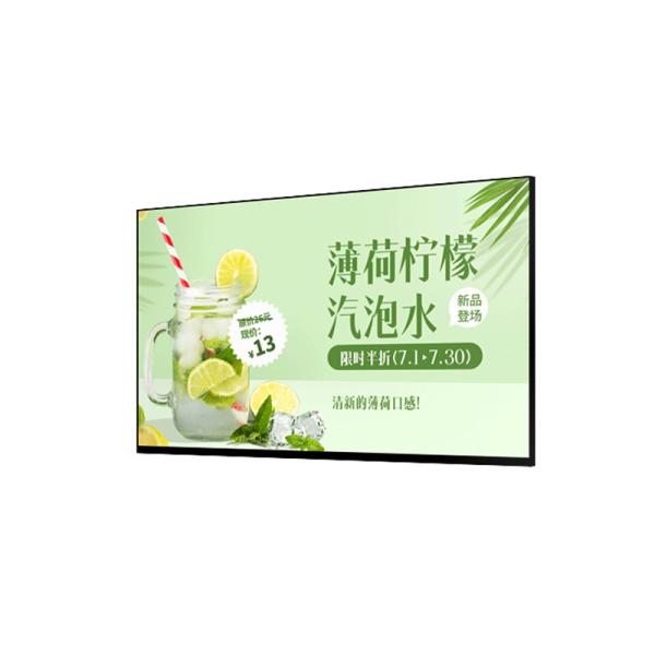 55 Inch Indoor Wall Mounted Window Video Advertising Display Board Digital Advertising Screen