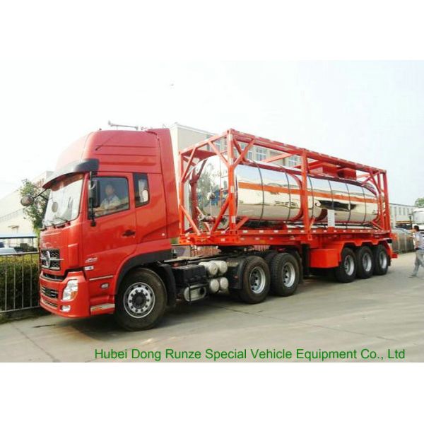 30FT Steam Heating Insulated Tank Container Stanless Steel For Phosphoric Acid H3PO4