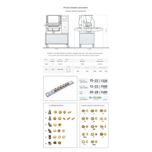Multifunctional Shapes Cookie Packaging Machine with 220V Voltage and Large Capacity