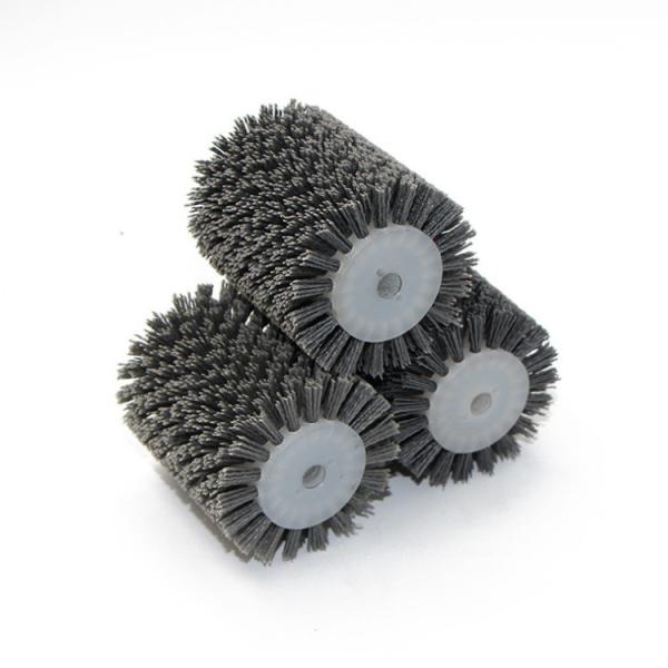 Woodworking Abrasive Wheel Brush Nylon Bristle Roller Ciruclar Brush For Wood Polishing