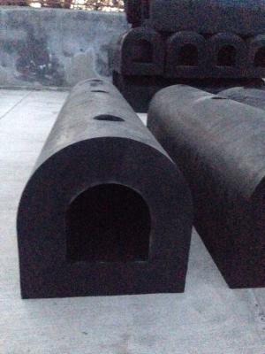 Fenders de borracha sólida em forma de D Fender de borracha absorvente de impacto para docas e navios