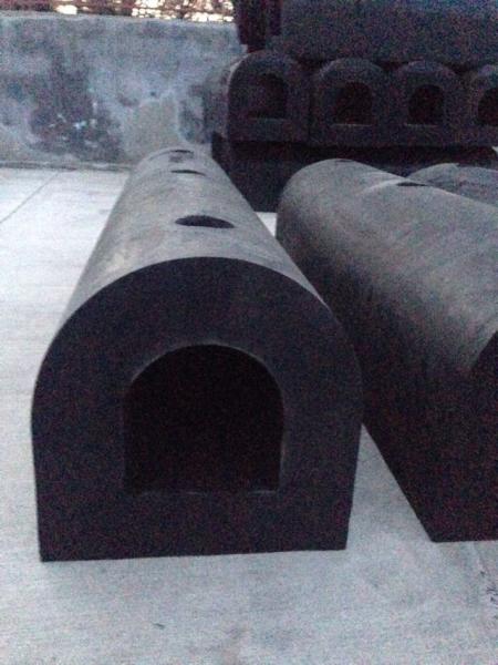 D shaped Solid Rubber Fenders Impact Absorbing Rubber Fender for Docks and Ships