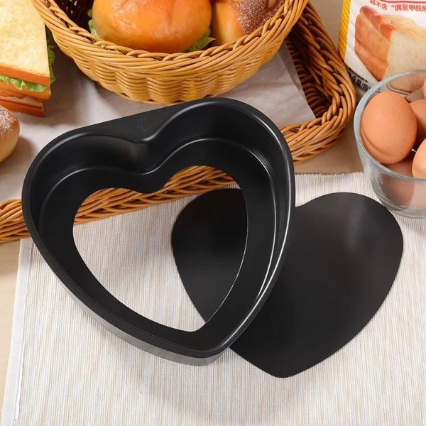 Подвижная алюминиевая пекарня для тортов с сердцем